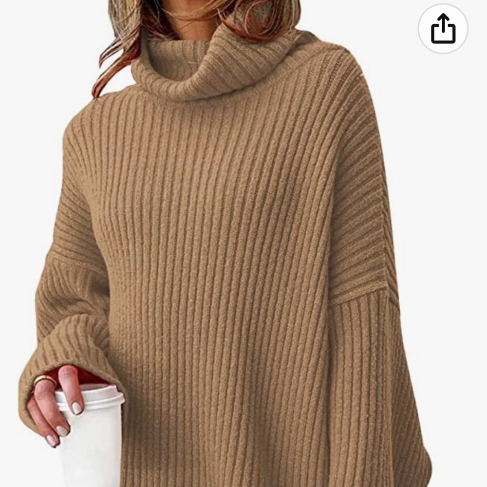 ILLUSORY Womens Long Batwing Sleeve Sweater Cozy Oversized Tunic Pullover Tops